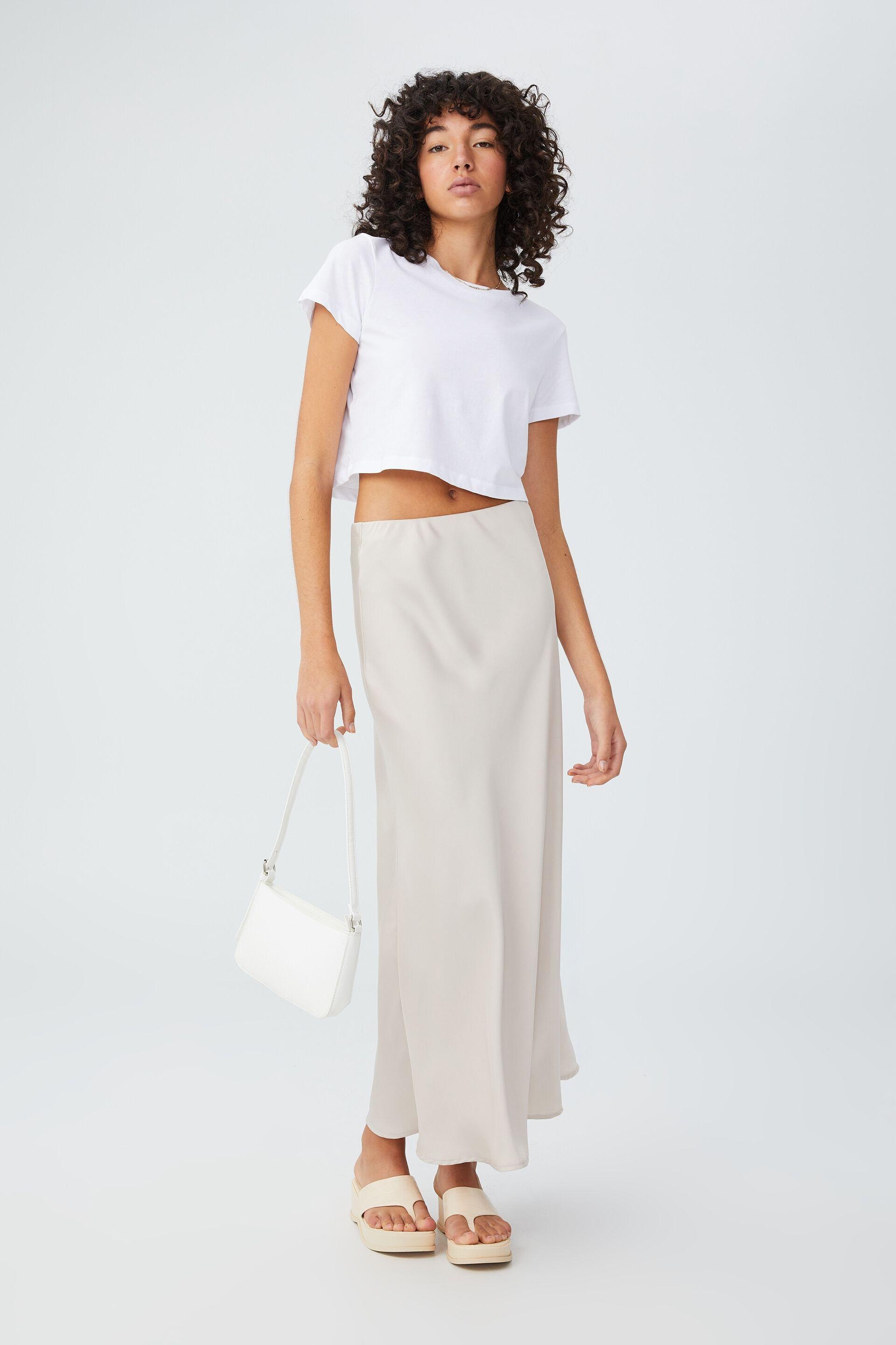 Amalfi satin maxi skirt - stone Cotton On Skirts | Superbalist.com