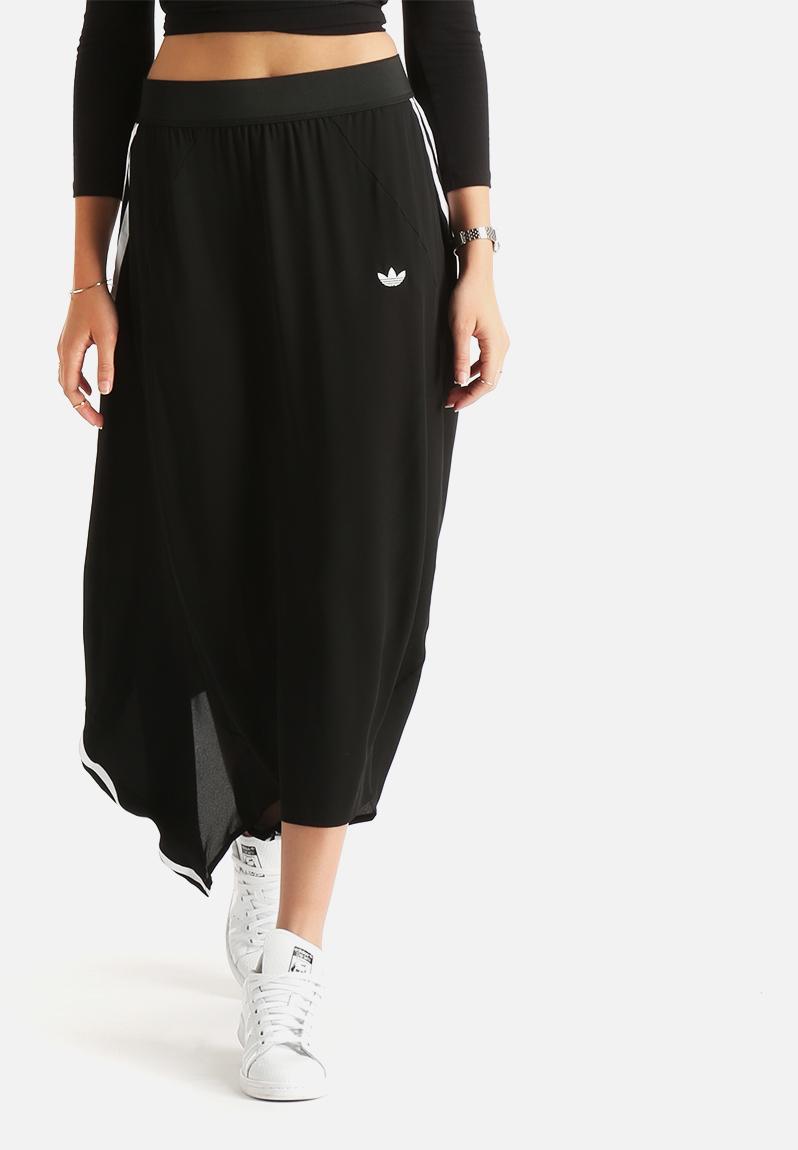 adidas maxi skirt with 3 stripes