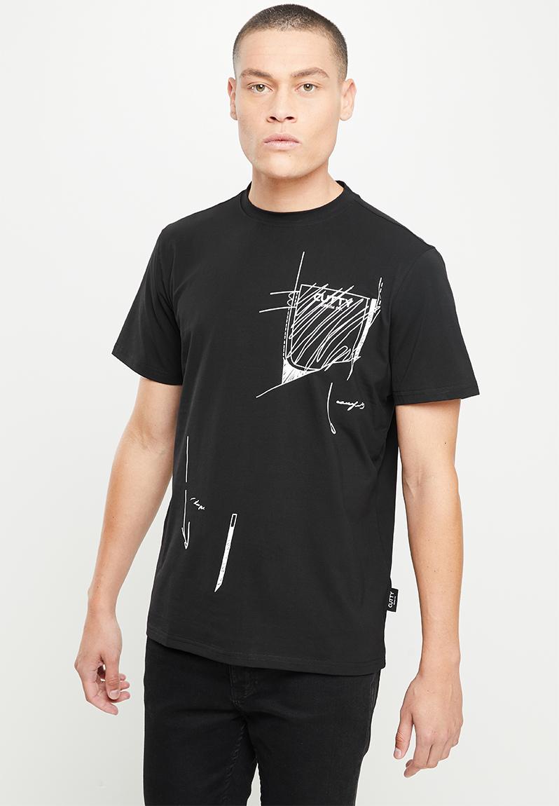 Mens regular fit T-shirt - black1 Cutty T-Shirts & Vests | Superbalist.com