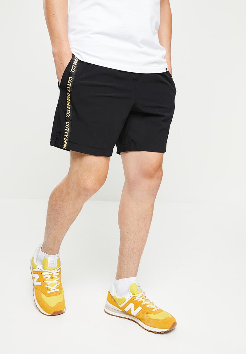 Mens regular fit short - black Cutty Shorts | Superbalist.com