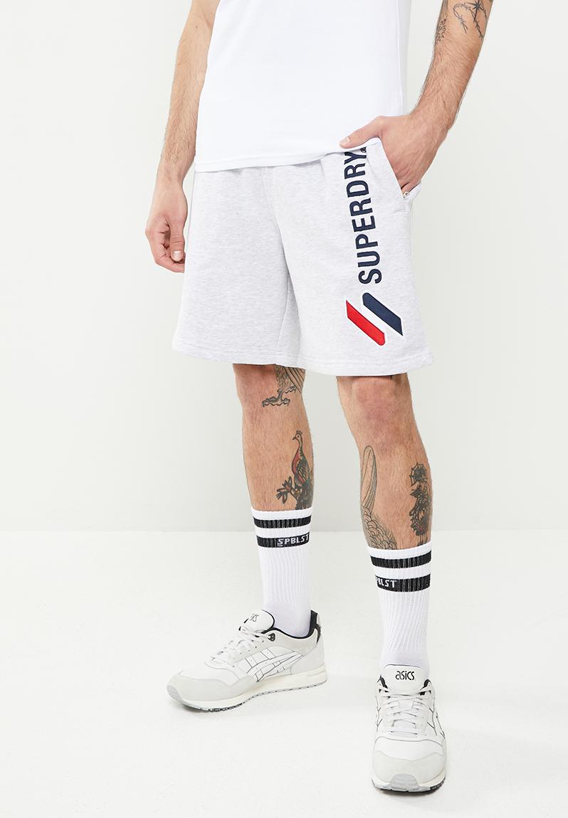 Code sl applique sweatshort - cadet grey marl Superdry. Shorts ...