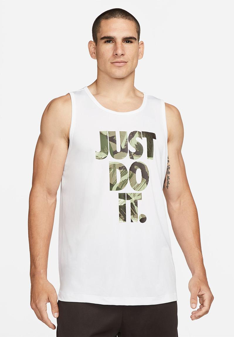 M nk df tank lgd camo - white Nike T-Shirts | Superbalist.com