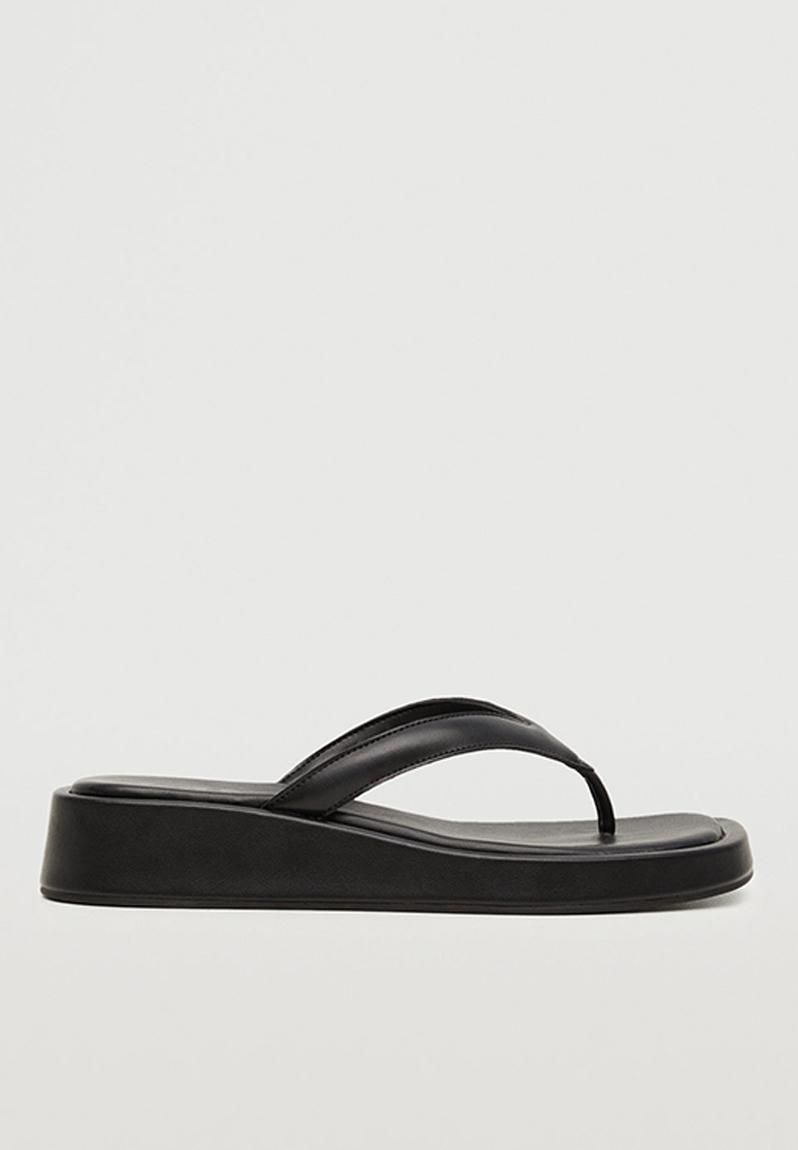 Sim flatform sandal - black MANGO Sandals & Flip Flops | Superbalist.com