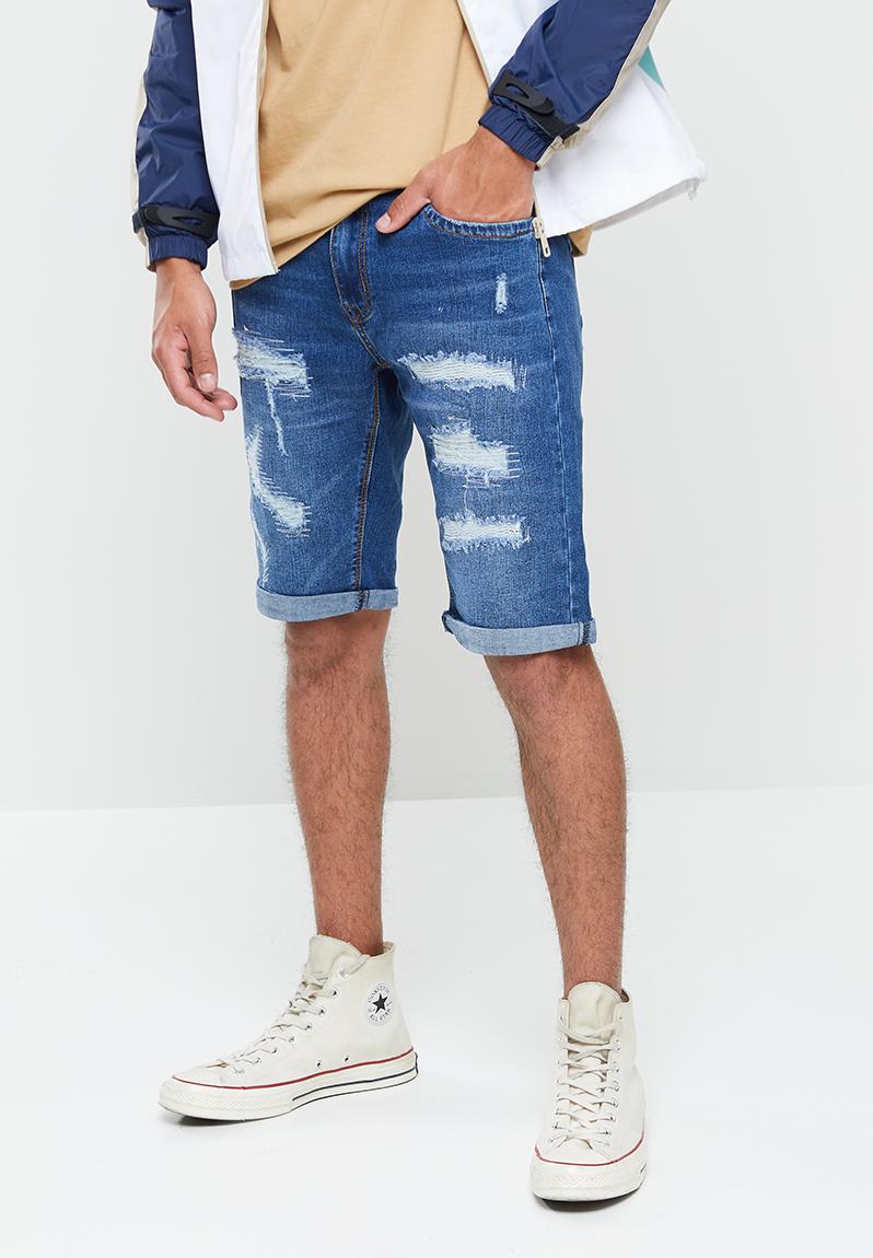 Mens regular fit denim short-sulphur Cutty Shorts | Superbalist.com