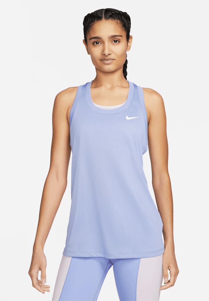 W nk df leg raceback tank - light thistle Nike T-Shirts | Superbalist.com