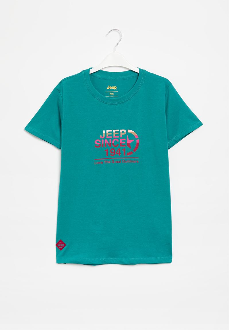 Jeep logo t-shirt - deep ocean JEEP Tops | Superbalist.com