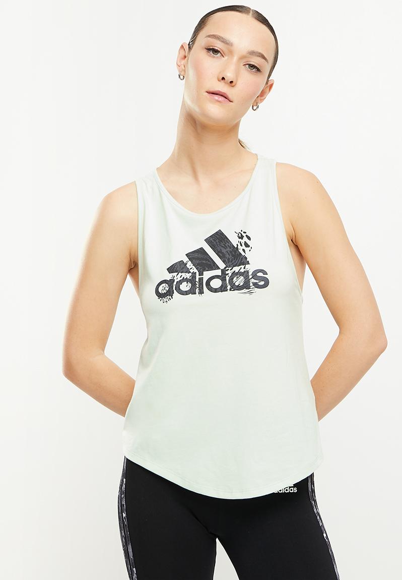 W hybr g tank - linen green adidas Performance T-Shirts | Superbalist.com