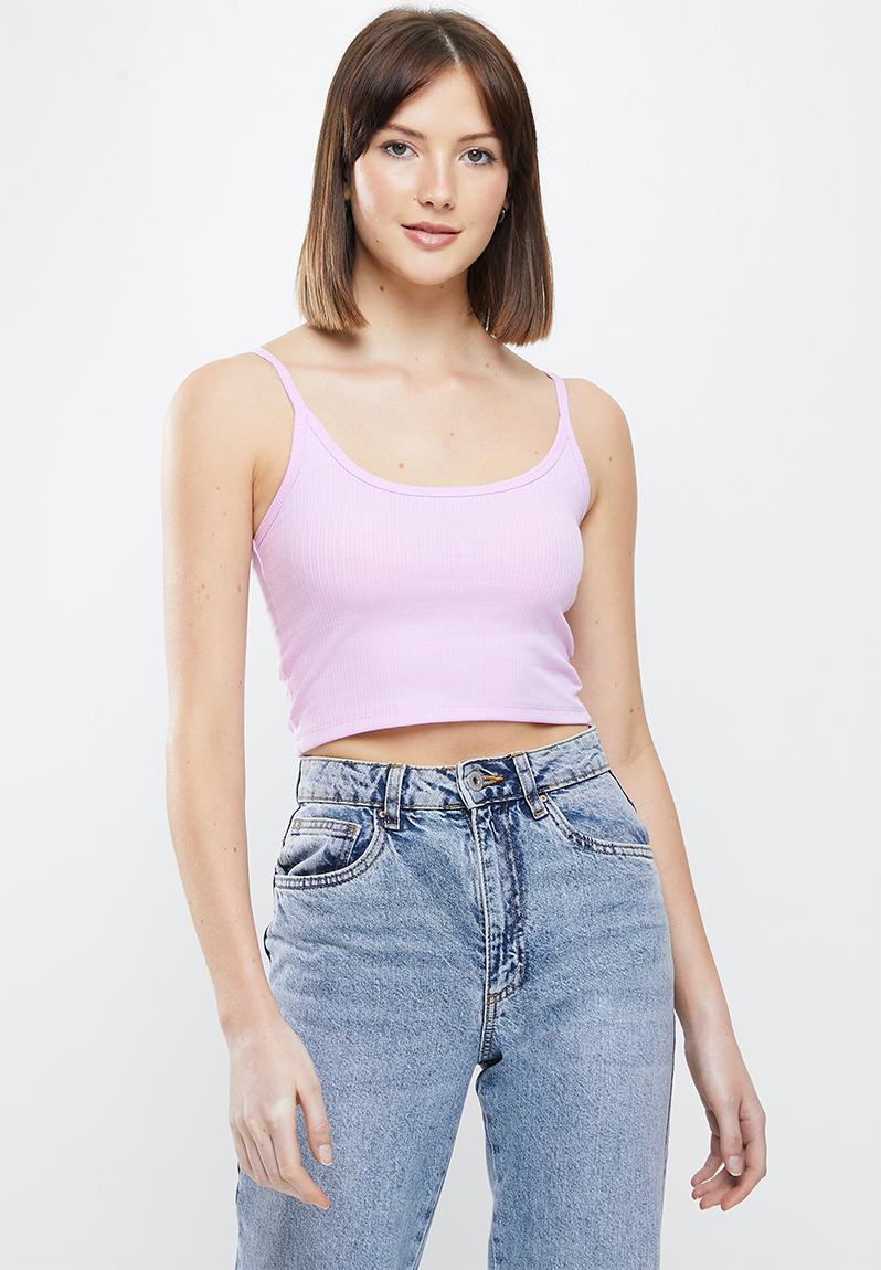 Tayla scoop neck cami - cloudy pink Cotton On T-Shirts, Vests & Camis ...
