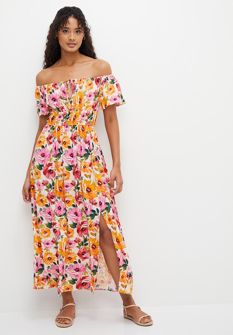 Calista | Floral Off-Shoulder Maxi Dress