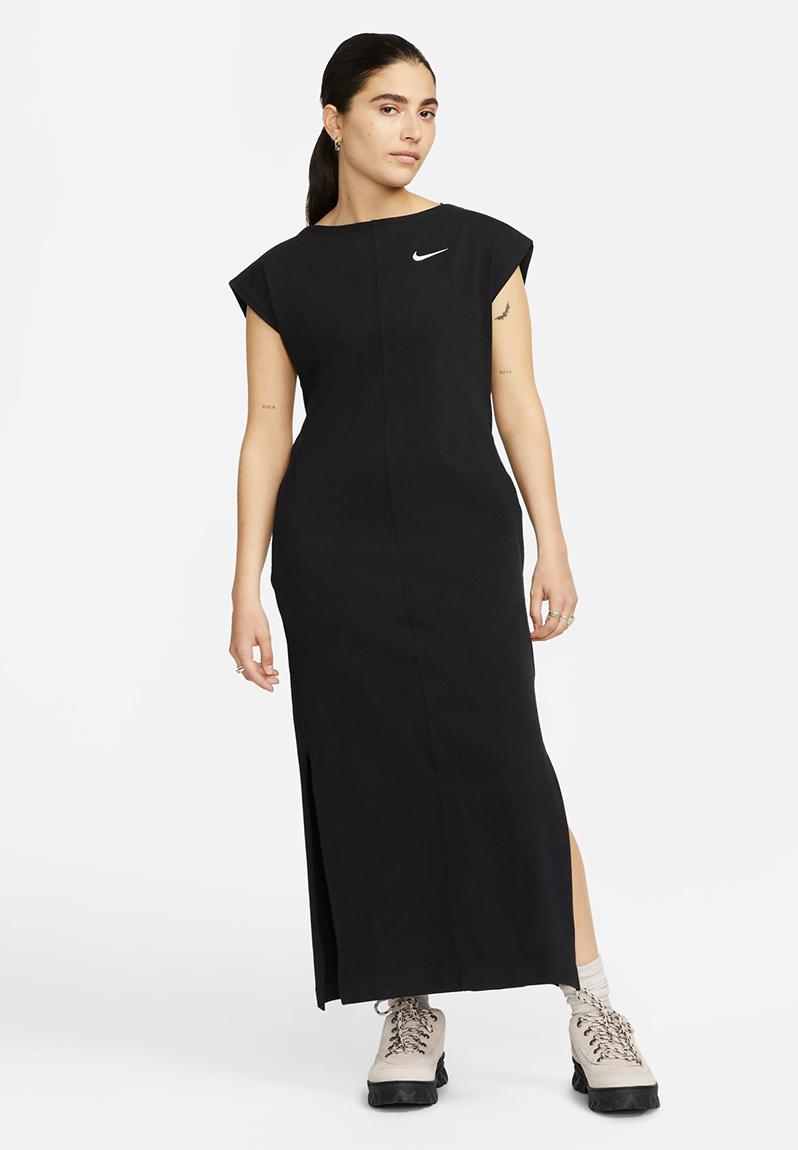 W nsw jrsy ss dress midi black Nike TShirts