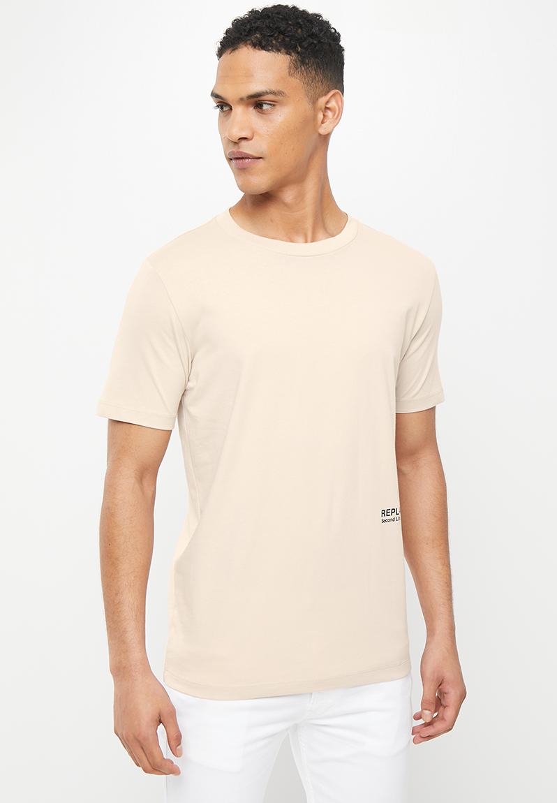 Replay dyed t-shirt - cream Replay T-Shirts & Vests | Superbalist.com