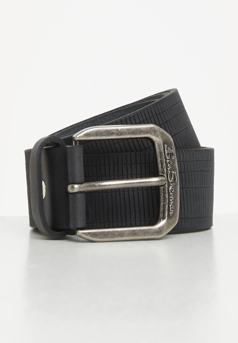 Ben leather belt lines - black Ben Sherman Belts | Superbalist.com