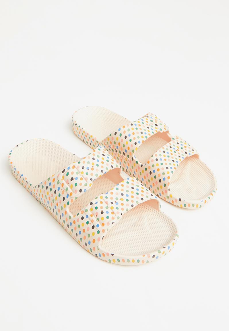 Retro dots slide - stone Freedom Moses Sandals & Flip Flops | Superbalist.com