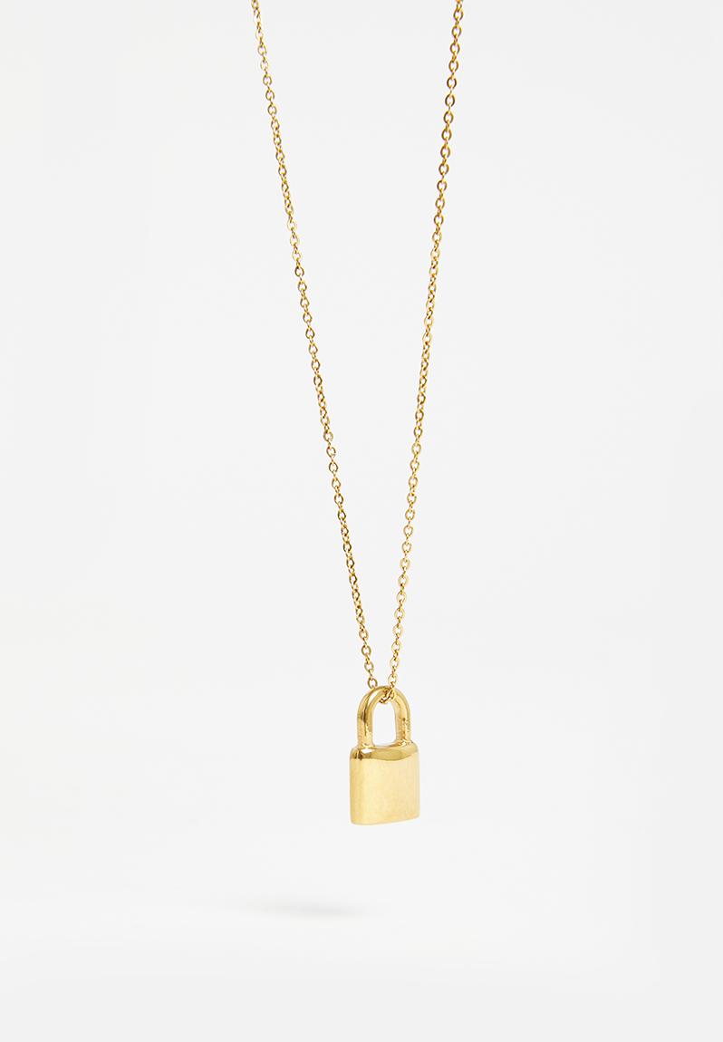 Elizabeth Lock Pendant Gold Tessa Design Jewellery