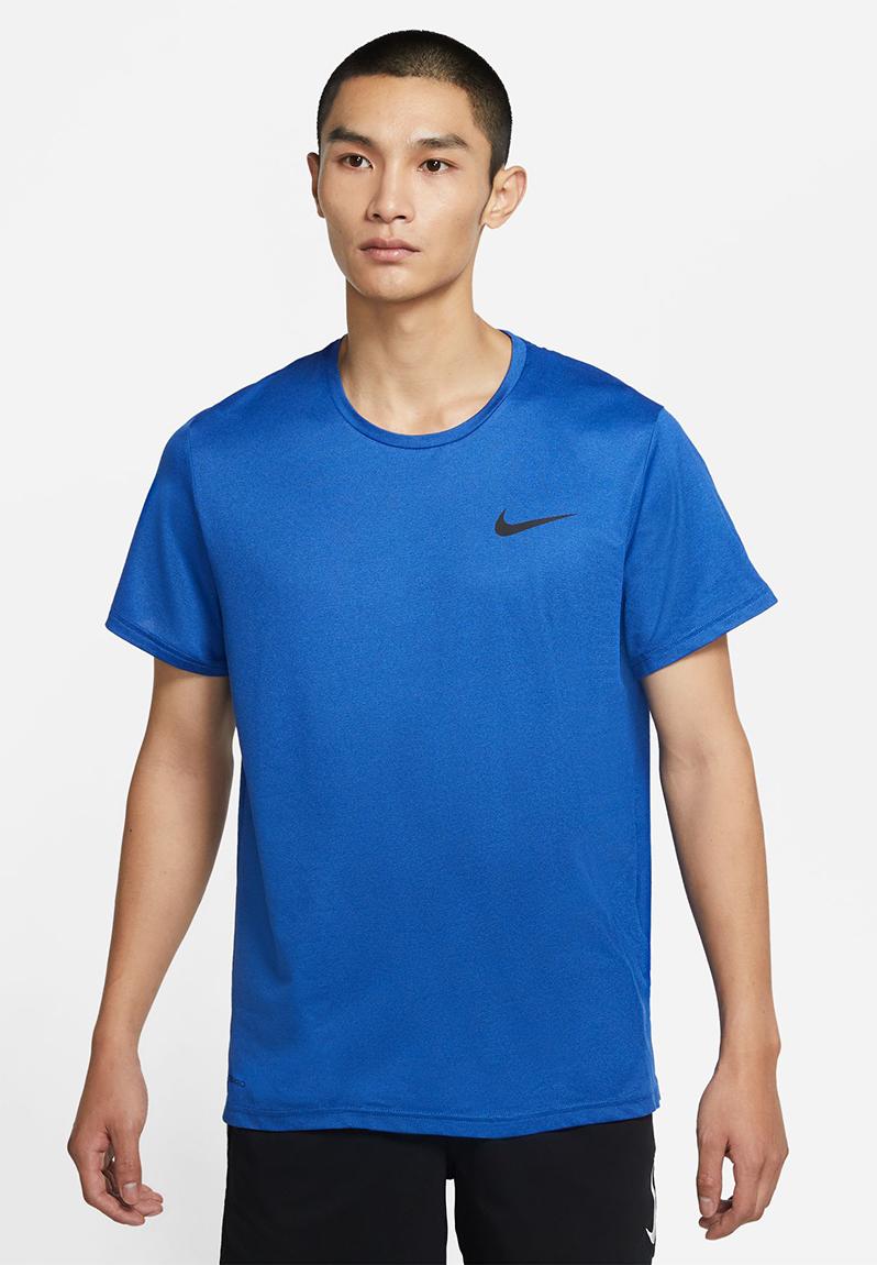 M np df hpr dry top ss - blue void/game royal/htr/black Nike T-Shirts ...