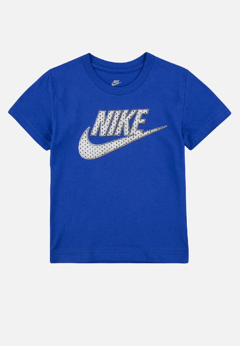 Faux jersey mesh futura short sleeve te - game royal Nike Tops ...