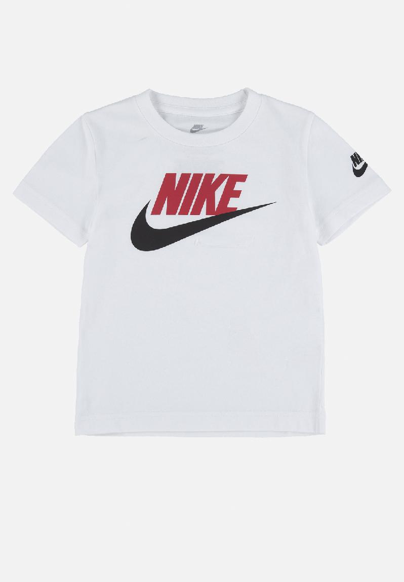 Nkb futura evergreen - white/university red Nike Tops | Superbalist.com