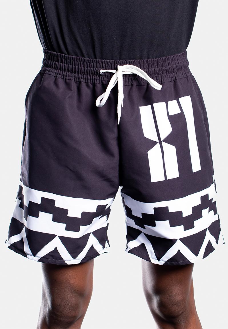 Panthers - africa unite footbal shorts - black Butan Shorts ...