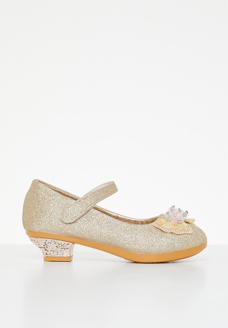Fancy Kids Open-Toe Kitten Heel w/ Sparkling Rhinestones main image 1