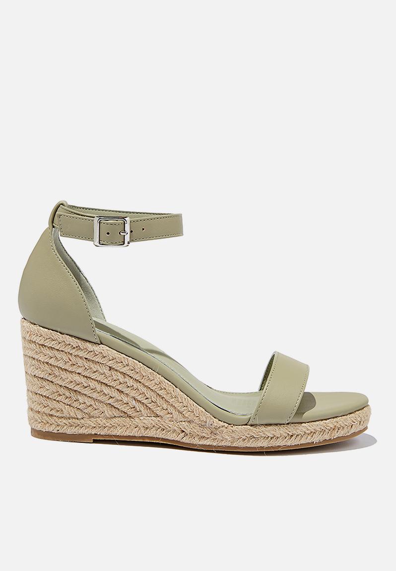 Addison open toe espadrille - sage pu Cotton On Heels | Superbalist.com