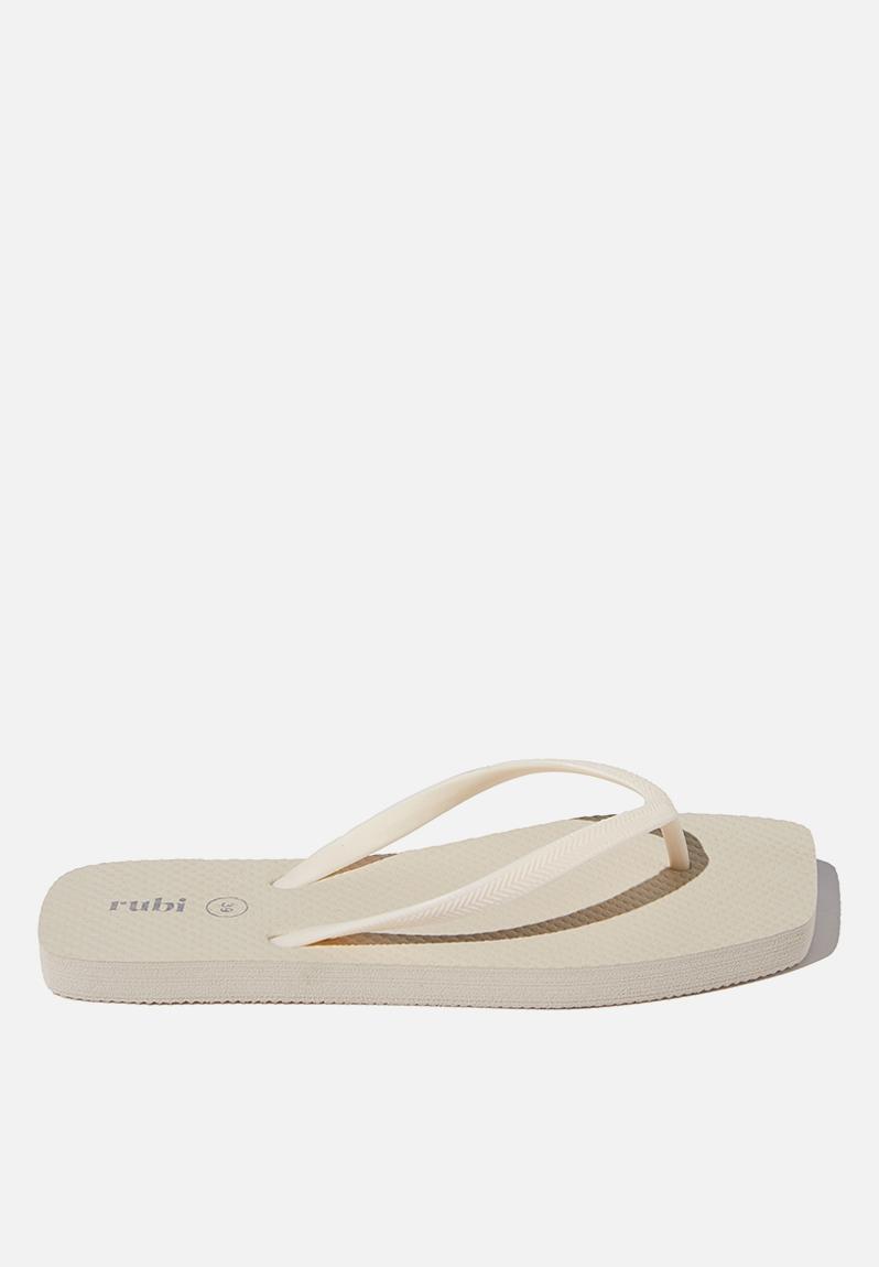 The rubi square toe flip flop - ecru Cotton On Sandals & Flip Flops ...