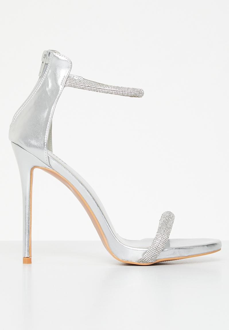 Ryder anklestrap heel - silver MILLA Heels | Superbalist.com