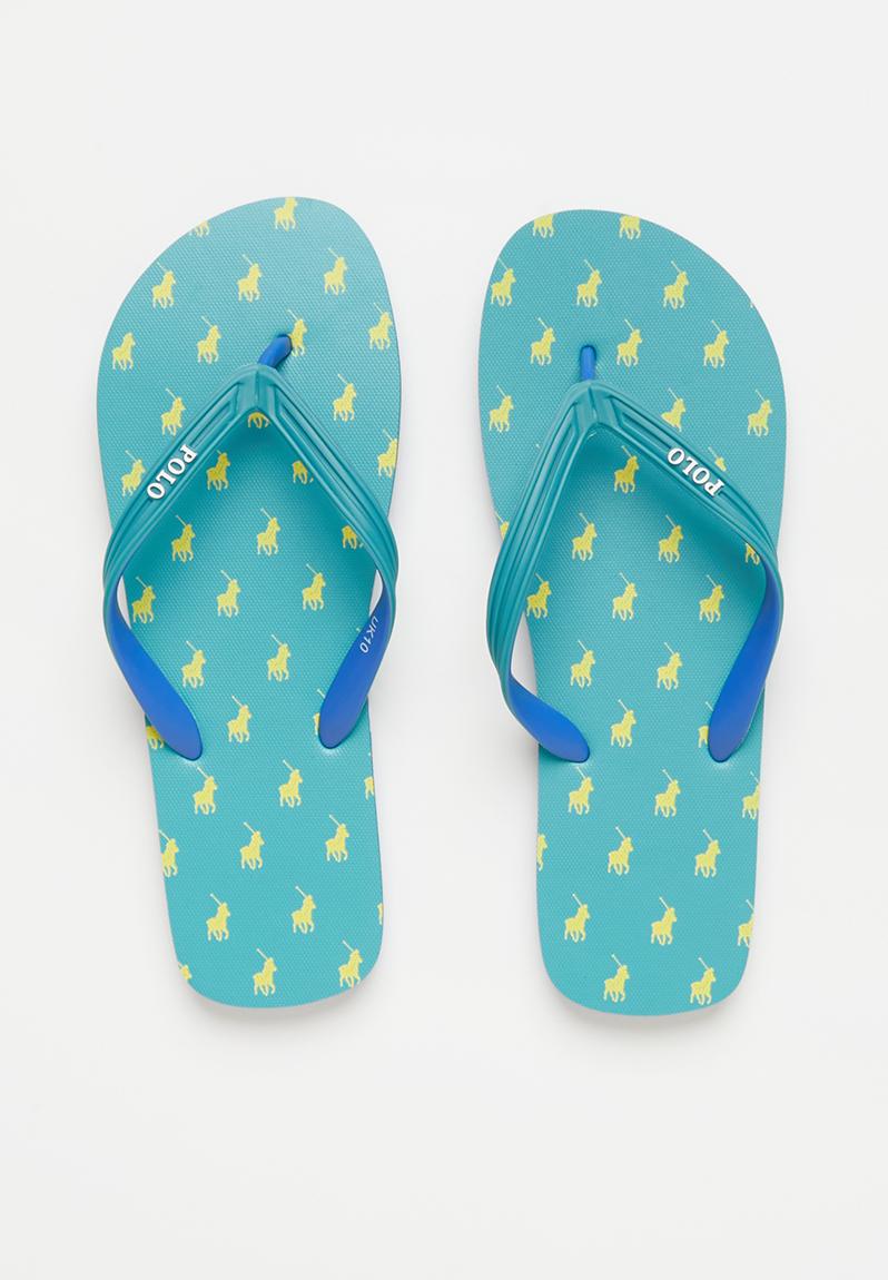 Monogram flip flop - blue POLO Sandals & Flip Flops | Superbalist.com