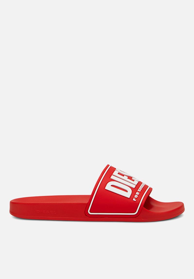 Sa-mayemi cc - y02801p4441h8991 - red/white Diesel Sandals & Flip Flops ...