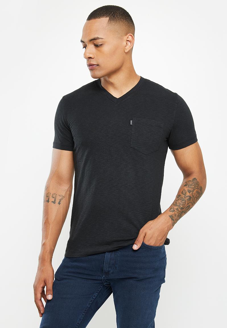 Pocket v neck - black Superdry. T-Shirts & Vests | Superbalist.com