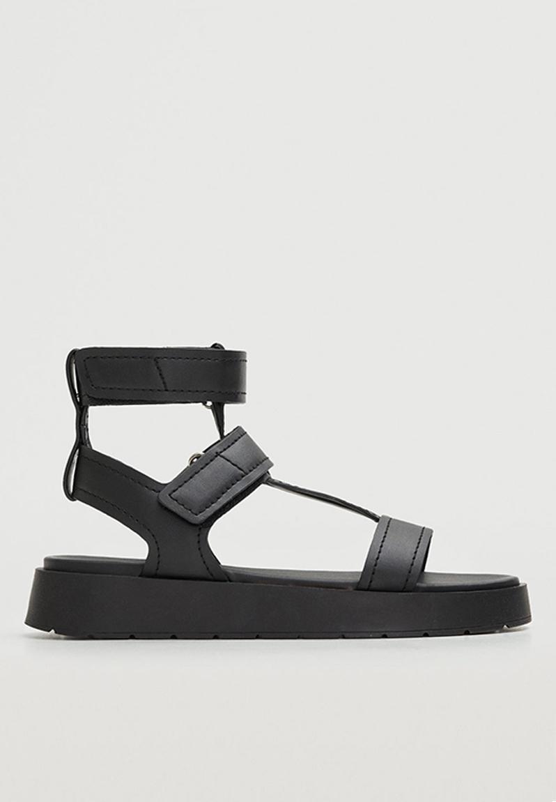 Romi ankle-cuff sporty sandal - black MANGO Sandals & Flip Flops ...