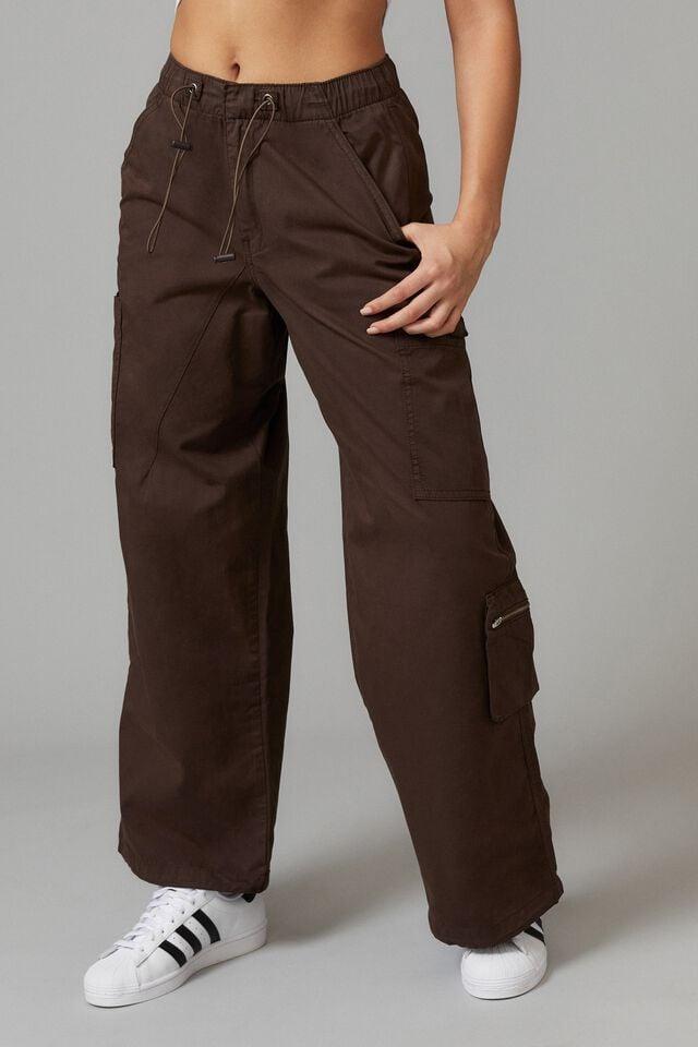 Utility bungee cord cargo pant - deep mahogany Factorie Trousers ...