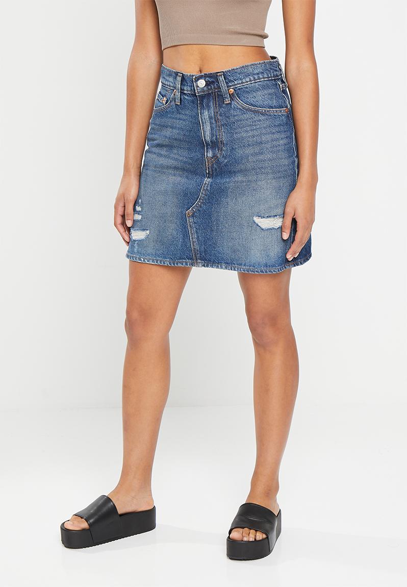 High rise decon iconic skirt - blue Levi’s® Skirts | Superbalist.com