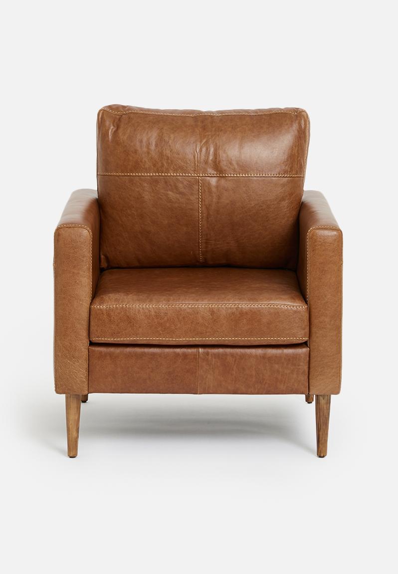 Teramo armchair genuine leather tan SF Collection Sofas & Occasionals