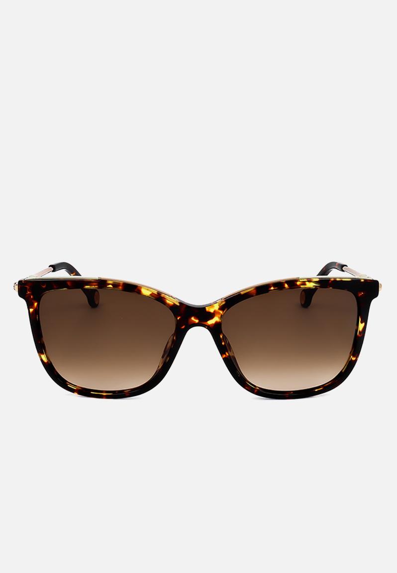Carolina Herrera SHE Sunglasses - Shiny Dark Havana (Parallel Import ...