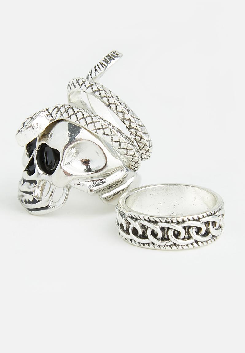 Noe ring set - silver Superbalist Men's Accessories | Superbalist.com