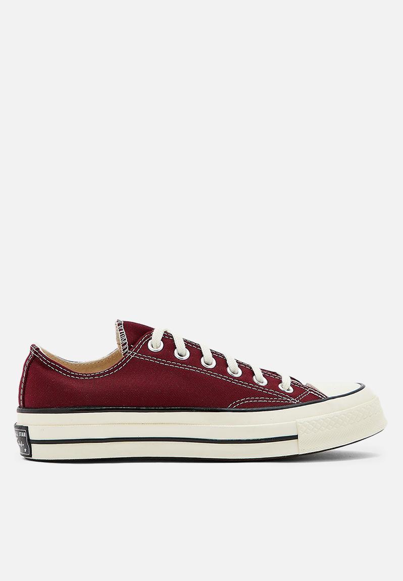 Chuck 70 vintage canvas ox - a01450c - dark beetroot/egret/black ...