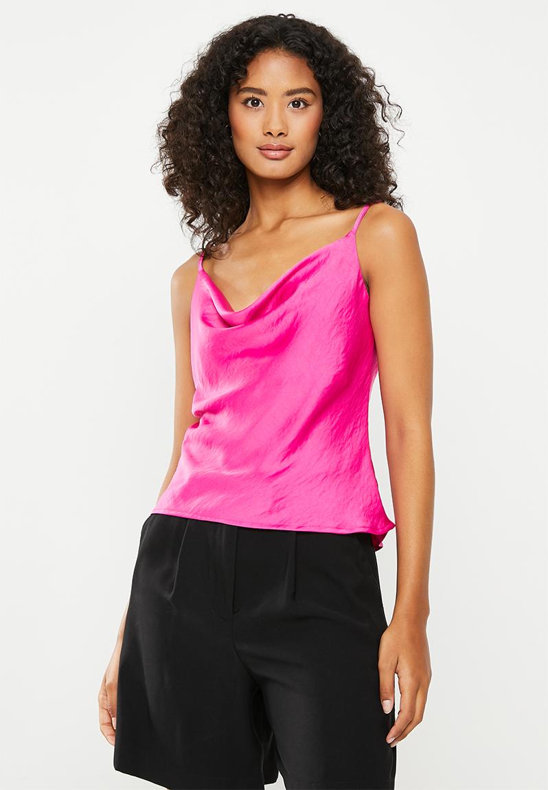 Diamanté trim top - cerise pink Me&B T-Shirts, Vests & Camis ...