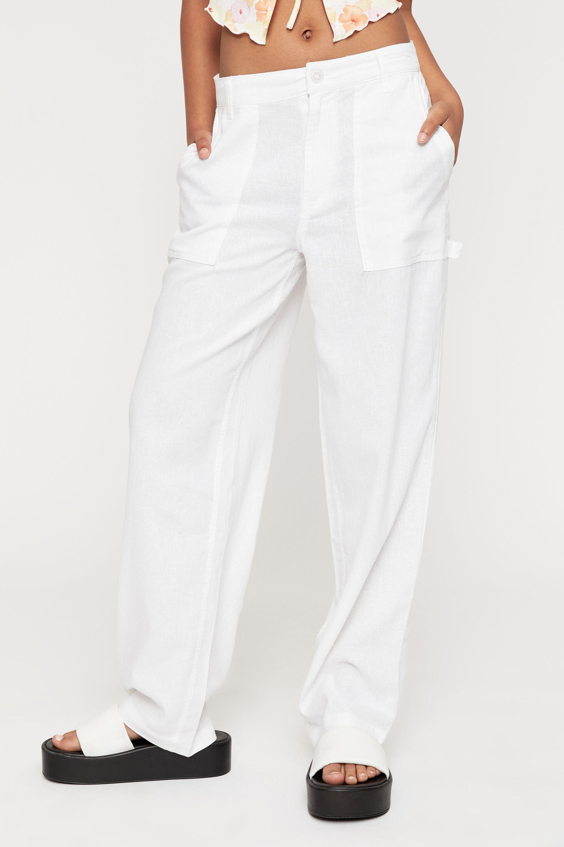 Candace linen cargo pant - white Supré Trousers | Superbalist.com