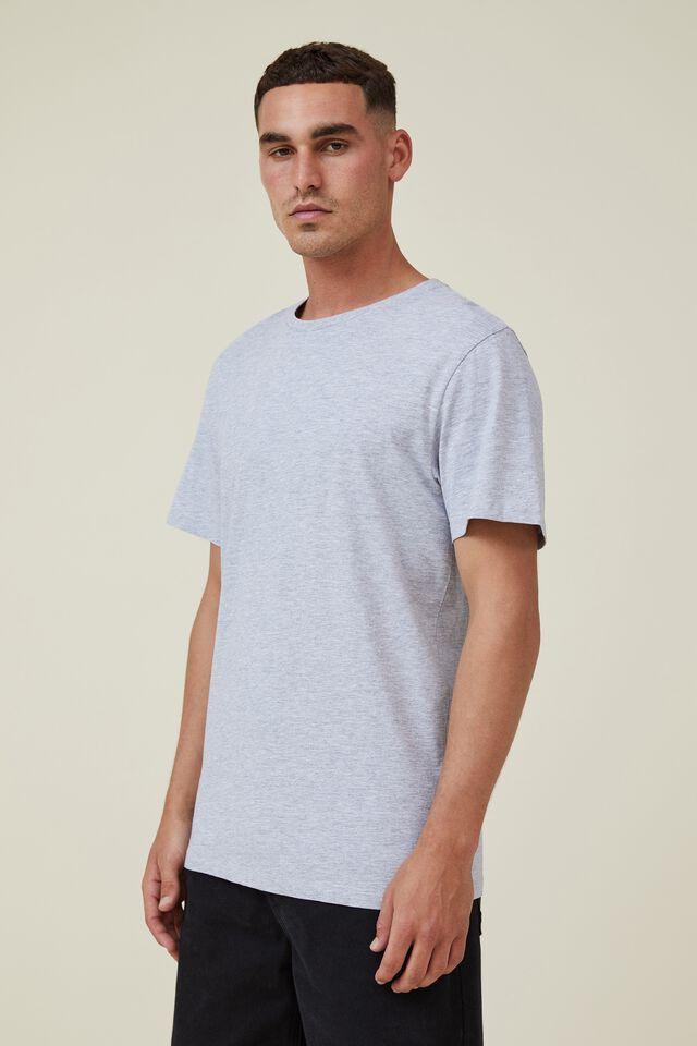 St. Agni Homme Tee in Light Grey Marle