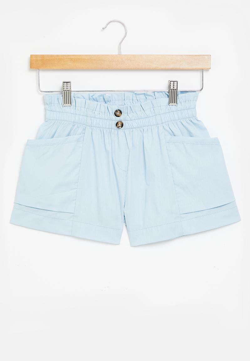 Cotton poplin short - blue Superbalist Shorts | Superbalist.com