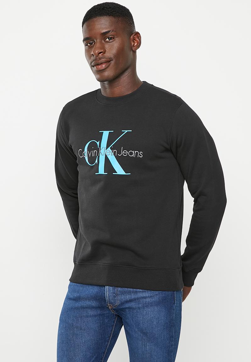 Seasonal monogram crew neck - ck black CALVIN KLEIN Hoodies & Sweats ...