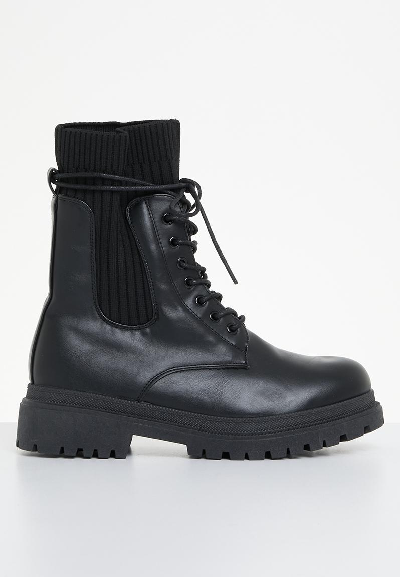 Dora lace up boot - black dailyfriday Boots | Superbalist.com