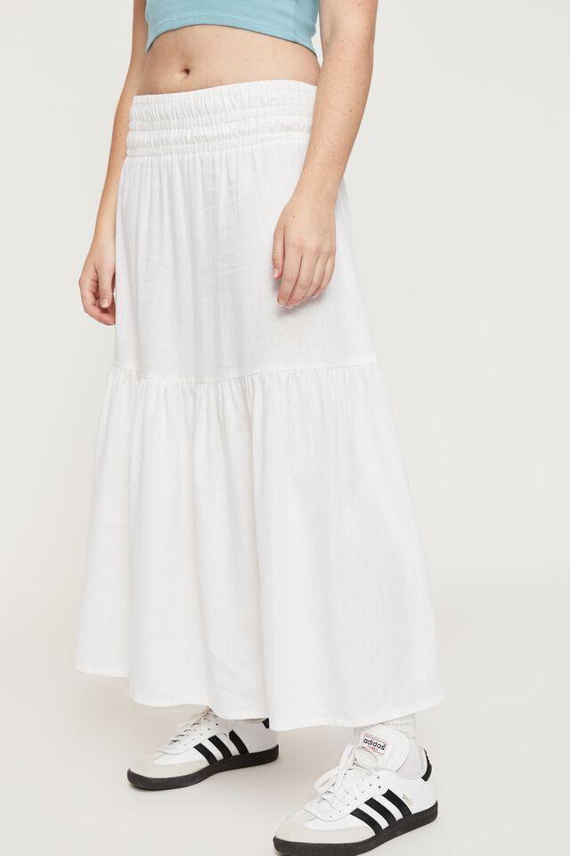 Keira shirred maxi skirt - white Supré Skirts | Superbalist.com