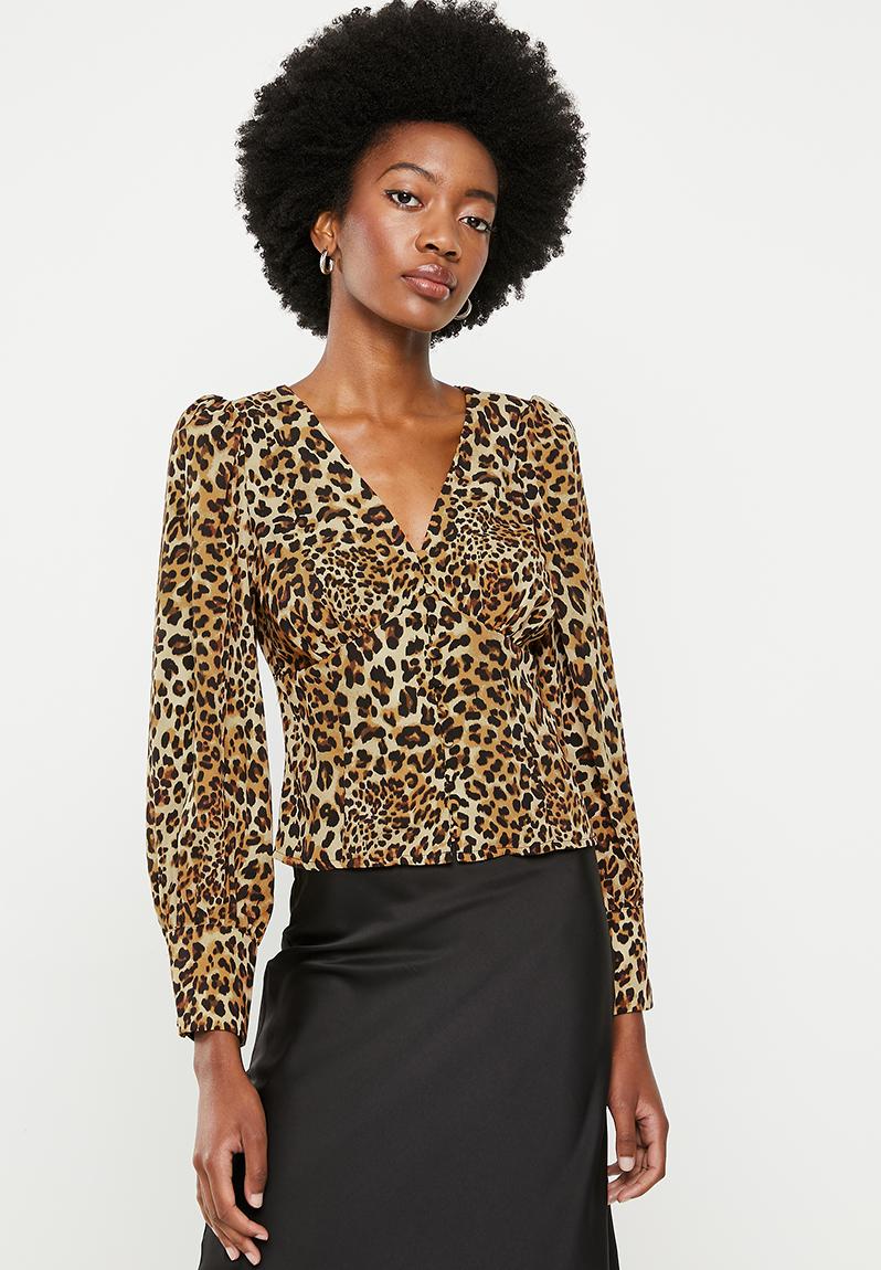 Ladies top - brown natural leopard Glamorous Blouses | Superbalist.com