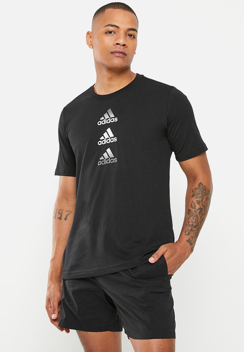 D M Logo Tee Black Adidas Performance T Shirts Superbalist Com