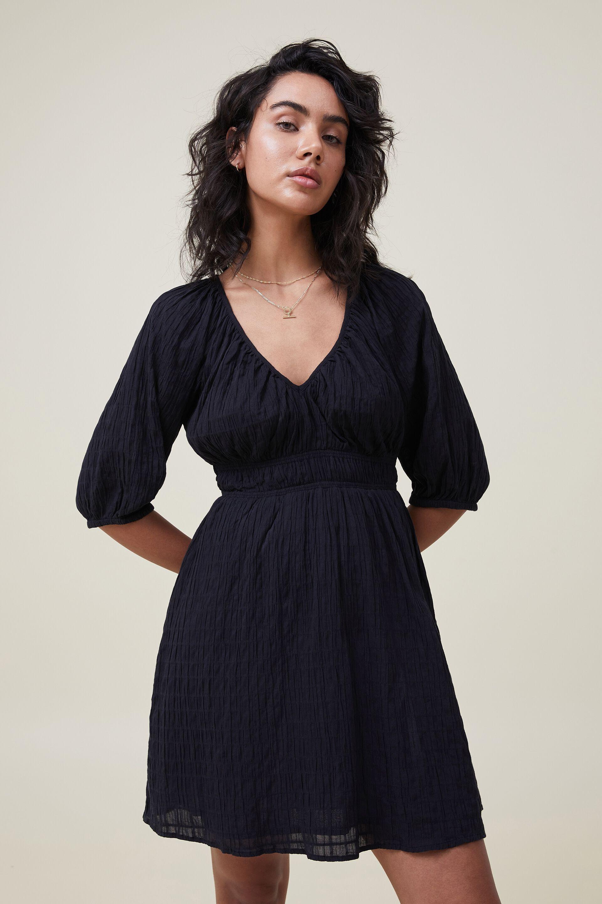 Brooklyn full sleeve babydoll dress - black Cotton On Casual | Superbalist.com