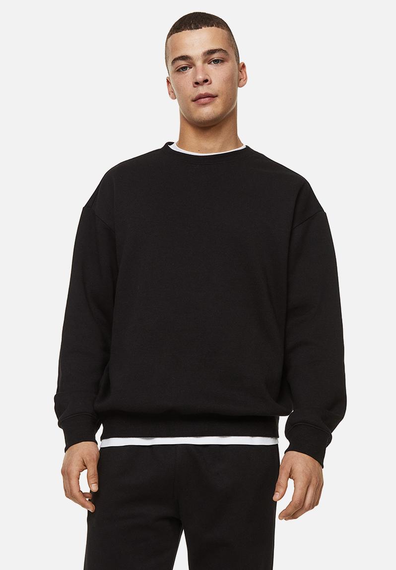 Relaxed fit sweatshirt - black H&M Hoodies & Sweats | Superbalist.com