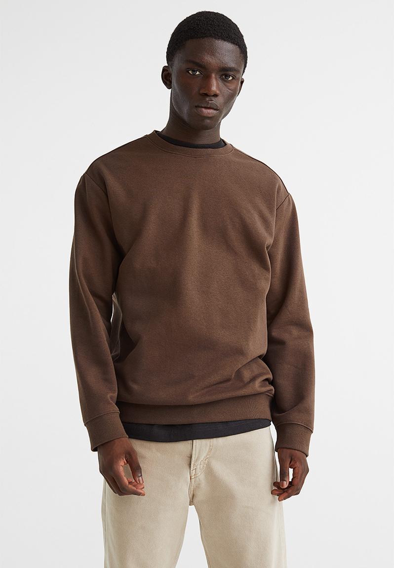 Relaxed fit sweatshirt - brown - 0970818016 H&M Hoodies & Sweats ...