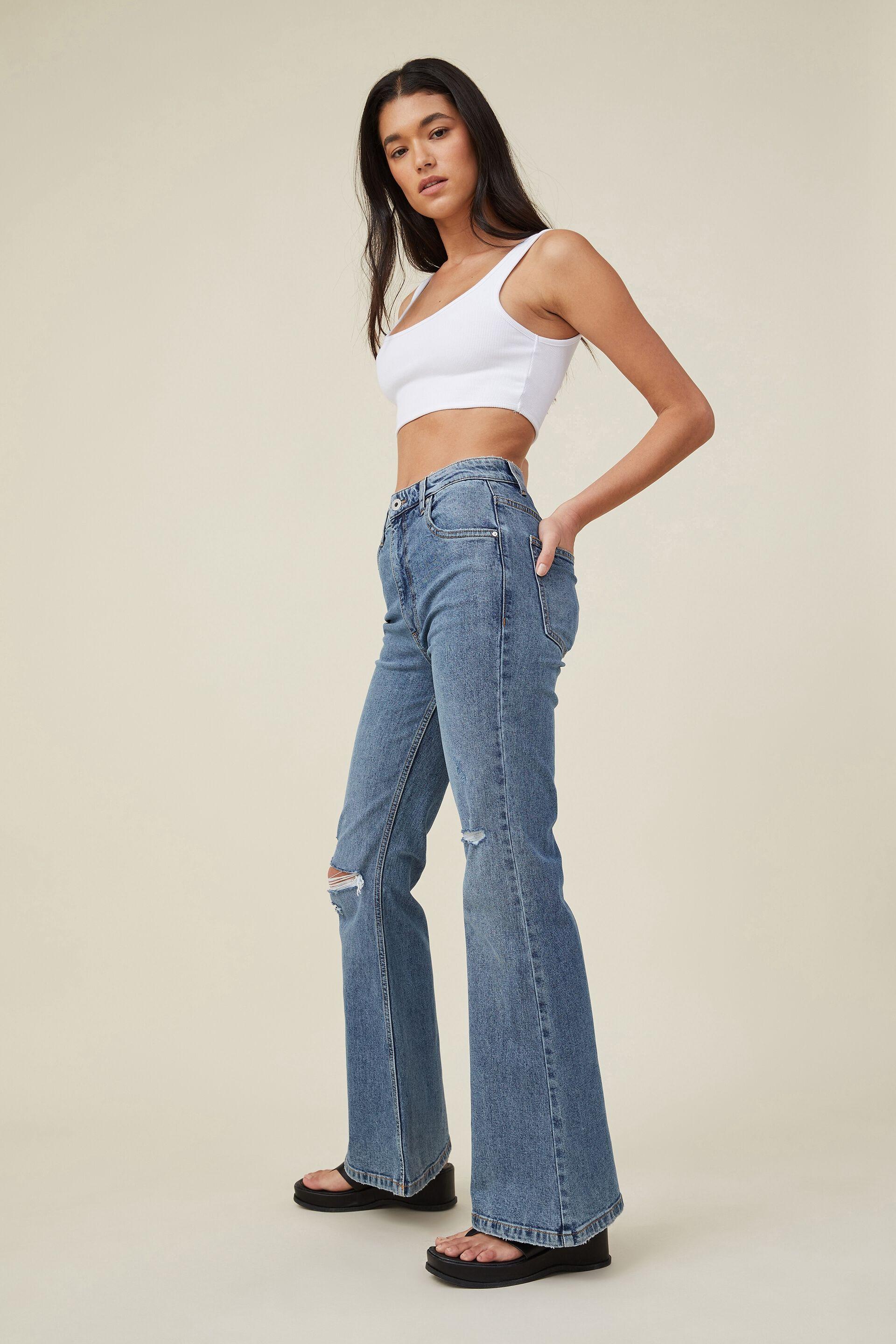 Original flare jean - dusk blue rips Cotton On Jeans | Superbalist.com