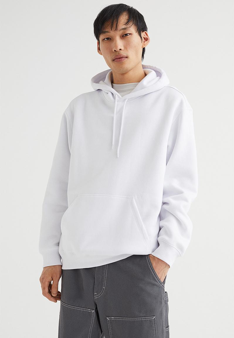Relaxed fit hoodie - white H&M Hoodies & Sweats | Superbalist.com